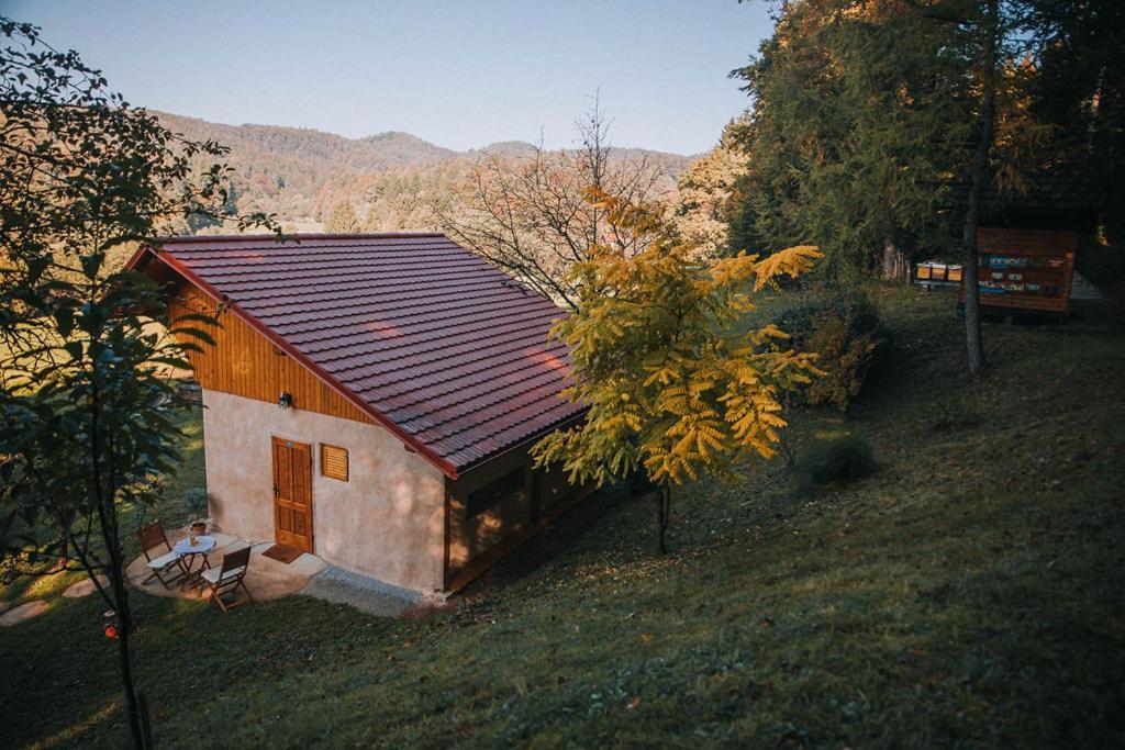 Sleeping With Bees - Tourist Farm Muha Apartment โกรซุปเลีย ภายนอก รูปภาพ